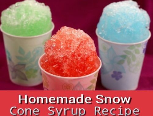 Homemade Snow Cone Syrup Recipe