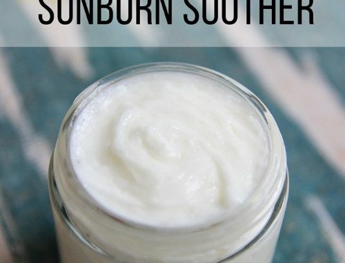 Homemade Sunburn Relief Cream