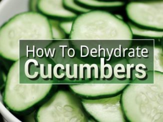 How To Dehydrate Cucumbers