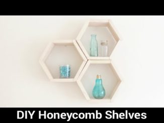 DIY Honeycomb Shelves