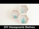 DIY Honeycomb Shelves
