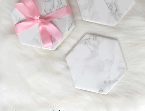 DIY Marble Coasters