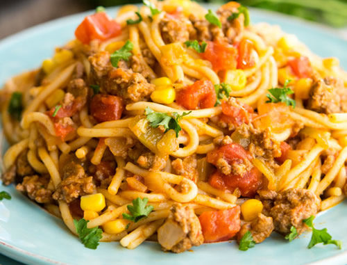 One Pot Mexican Spaghetti Recipe