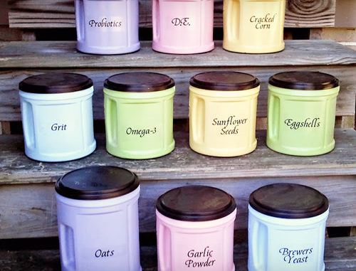 DIY Chicken Feed Supplement Canisters