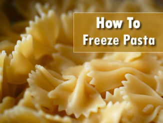 How To Freeze Pasta