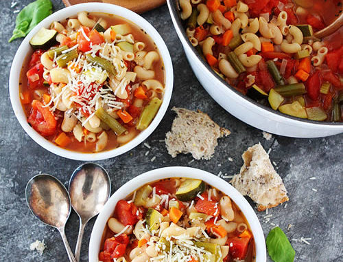 Homemade Minestrone Soup Recipe