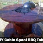 DIY Cable Spool BBQ Table