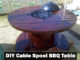 DIY Cable Spool BBQ Table
