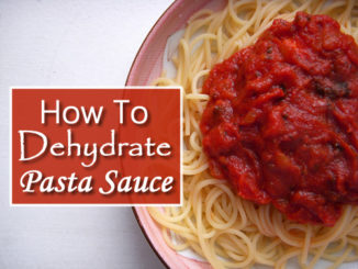 How To Dehydrate Pasta Sauce