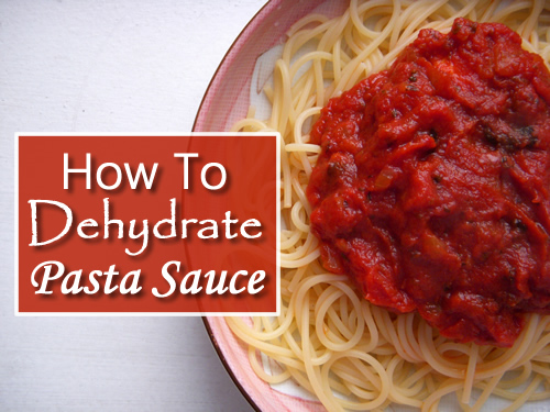 How To Dehydrate Pasta Sauce