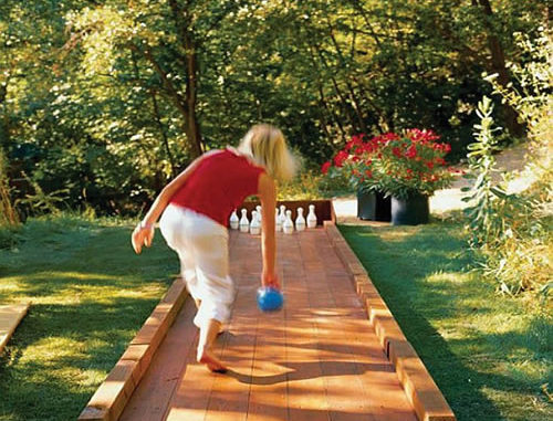 DIY Backyard Bowling Alley