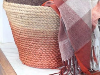 DIY Metallic Rope Basket