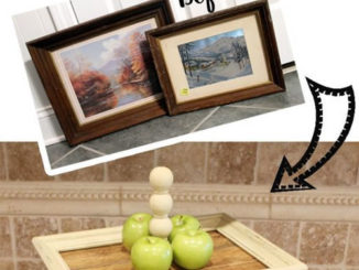 DIY Picture Frame Tiered Tray