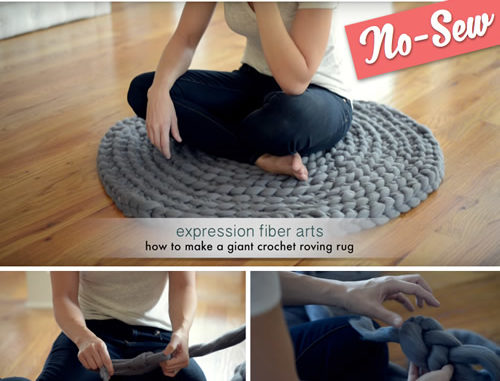 DIY Giant Crochet Rug