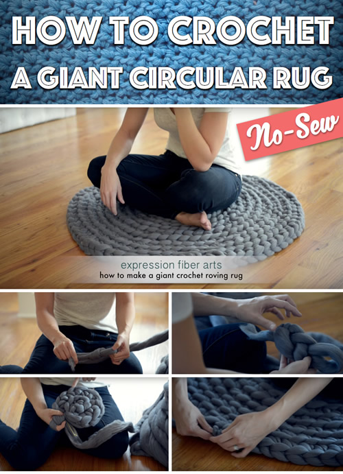 DIY Giant Crochet Rug
