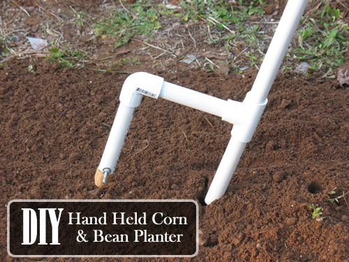DIY Handheld Corn & Bean Planter
