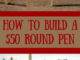 How To Build A Round Pen