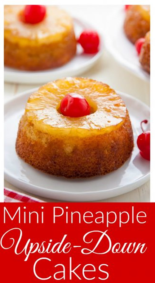 Mini Pineapple Upside Down Cakes