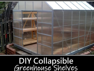 DIY Collapsible Greenhouse Shelves