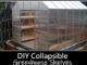 DIY Collapsible Greenhouse Shelves