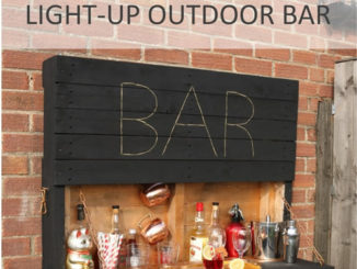 DIY Outdoor Light Up Pallet Bar