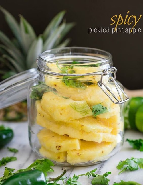 Spicy Pickled Pineapple Recipe