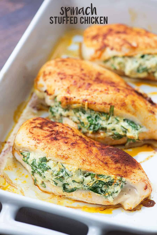 Spinach Stuffed Chicken Breasts Recipe