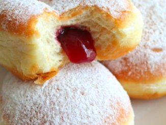 Strawberry Jam Filled Donuts Recipe