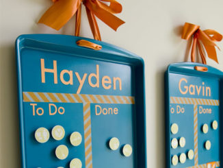 DIY Cookie Sheet Chore Charts