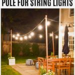 DIY Wooden Planter With Pole For String Lights