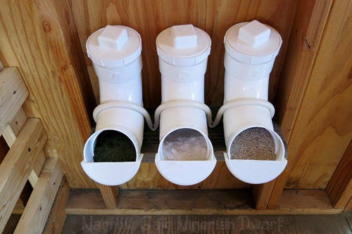 DIy PVC Goat Mineral Feeders
