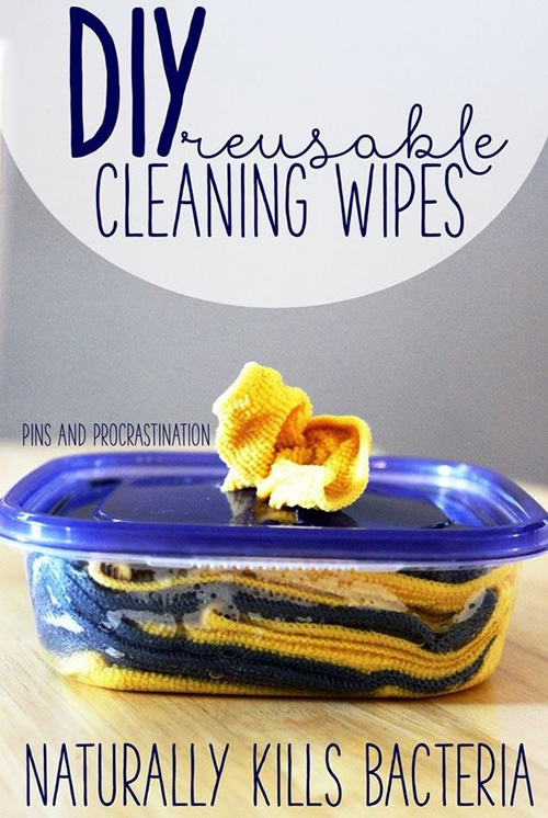 DIY Reusable Cleaning Wipes