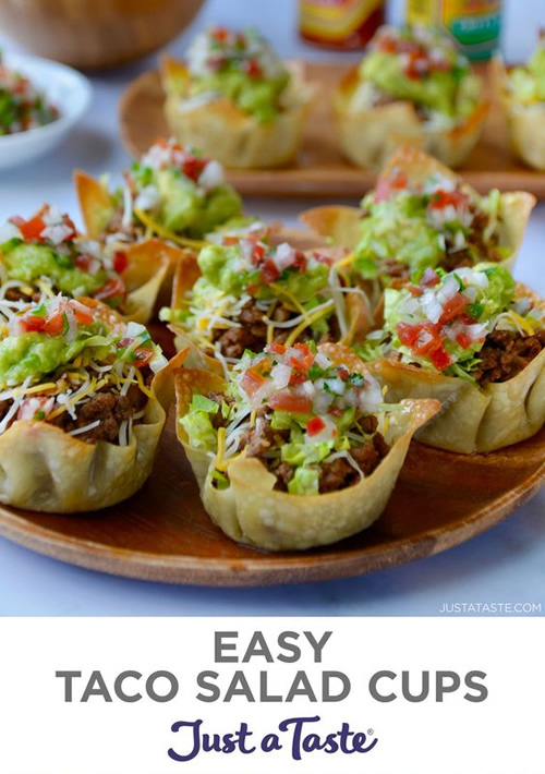 Easy Taco Salad Cups Recipe
