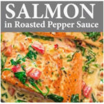 Salmon In Roasted Pepper Sauce
