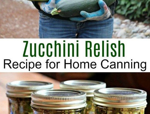 Canning Zucchini Relish Recipe