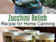 Canning Zucchini Relish Recipe