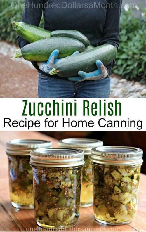 Canning Zucchini Relish Recipe