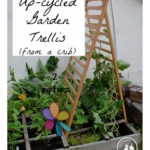 DIY Old Baby Crib Garden Trellis