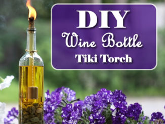 DIY Wine Bottle Tiki Torch