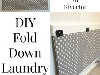 DIY Fold Down Laundry Table