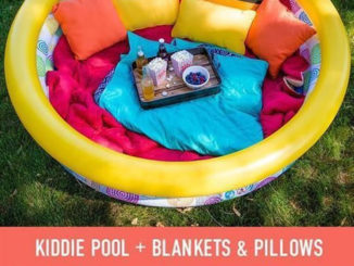 DIY Kiddie Pool Outdoor Lounge