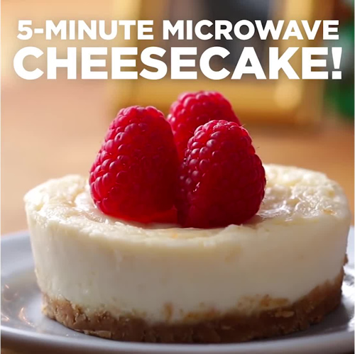 5 Minute Microwave Cheesecake Recipe