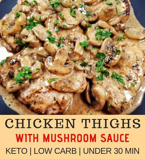 Chicken Thighs With Mushroom Sauce
