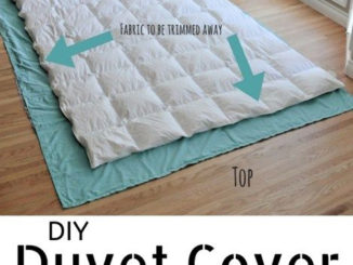 DIY Duvet Cover From Flat Sheets