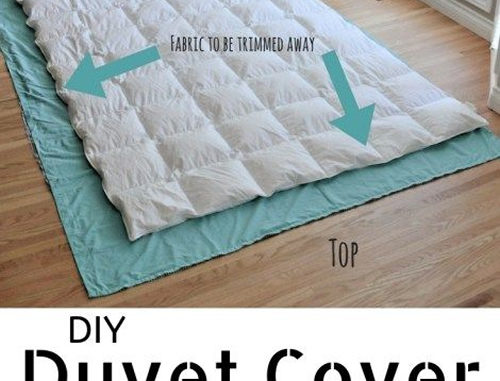 DIY Duvet Cover From Flat Sheets