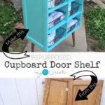 DIY Old Cupboard Door Shelf
