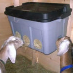 DIY Storage Container Goat Feeder
