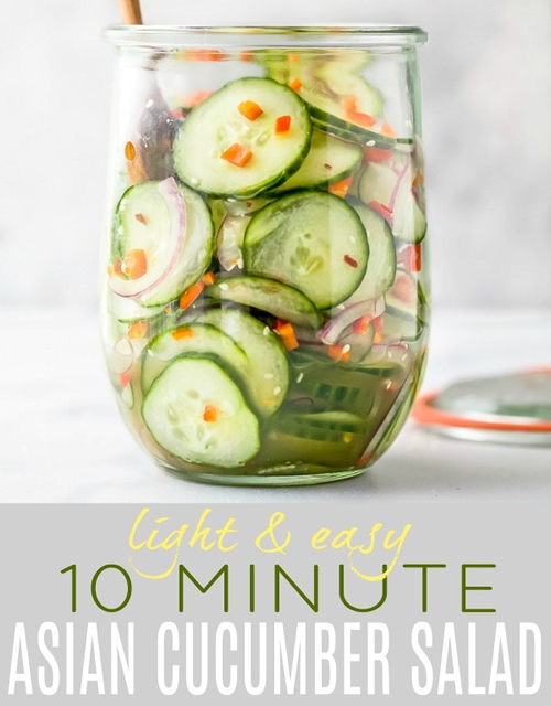 Easy Asian Cucumber Salad Recipe