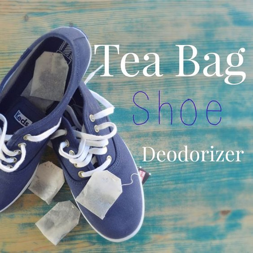 Homemade Tea Bag Shoe Deodorizer