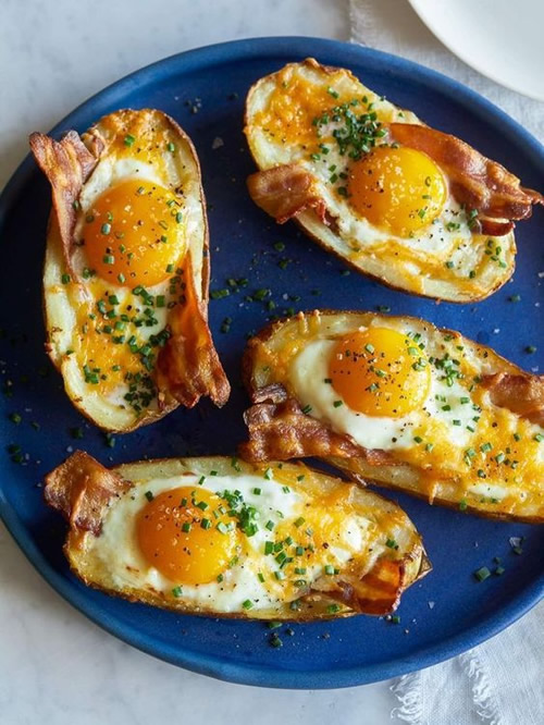 Twice Baked Breakfast Potatoes Recipe